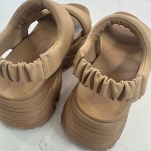 Tan Women's Platform Sandals